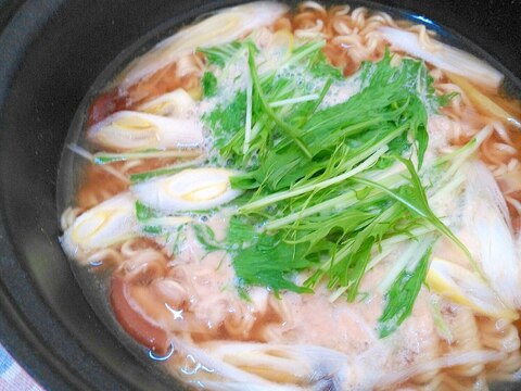 あつあつ、一人鍋ラーメン